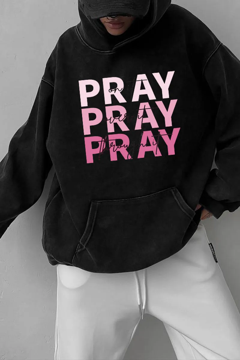 WJ0383 Oversized Hoodie Sweatshirt