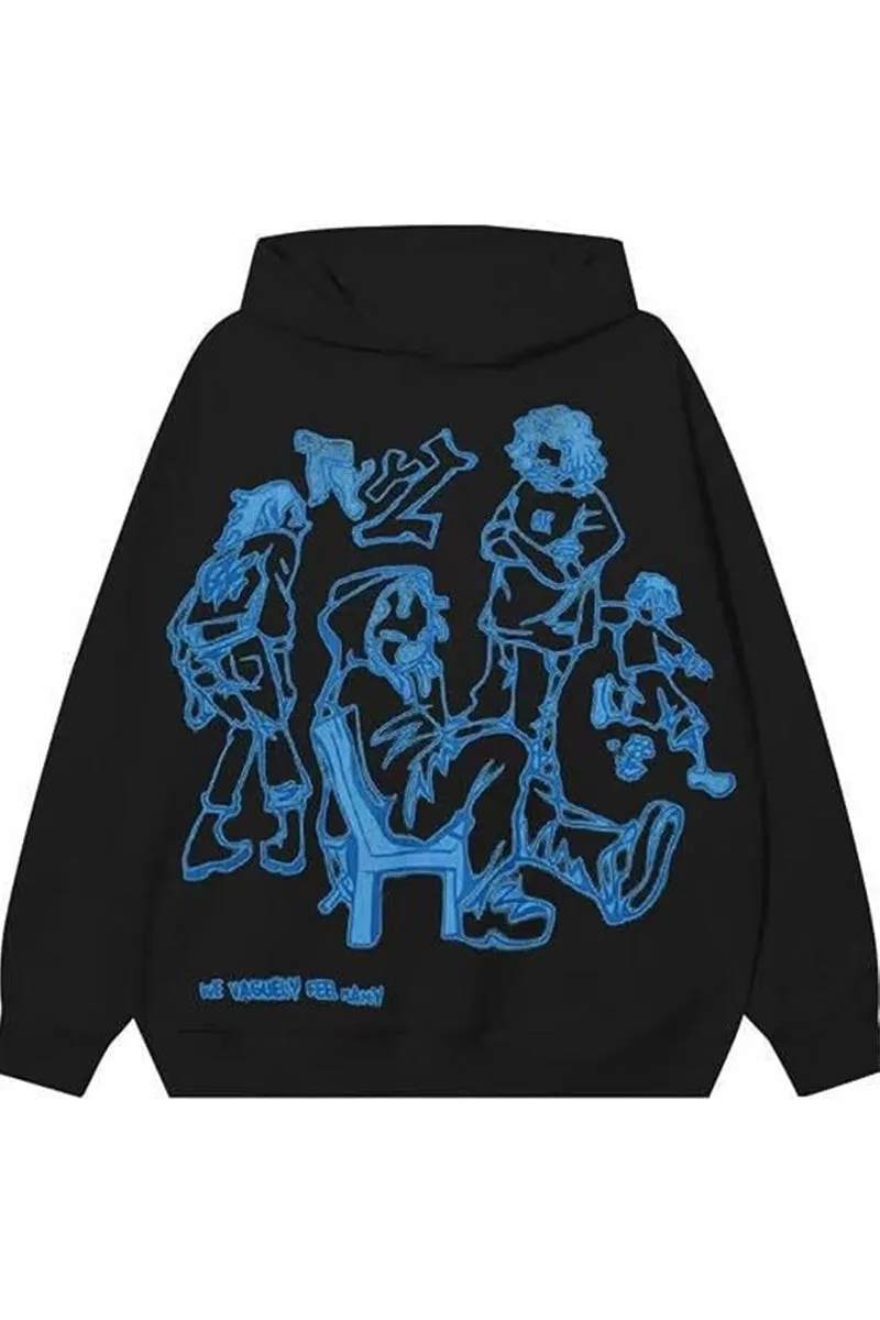 WJ0505 Fleece Graphic Hoodie Sweatshirt
