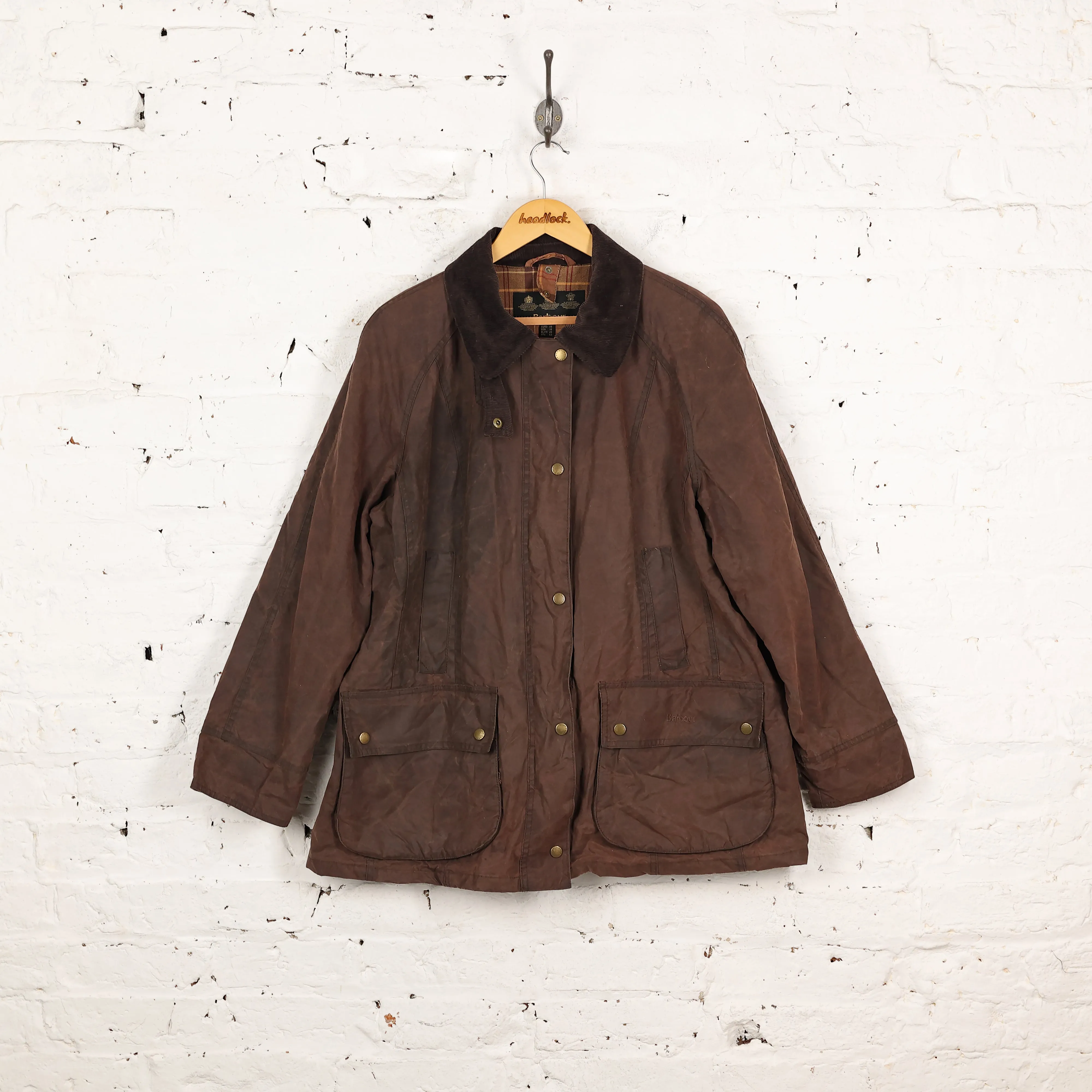 Women's Barbour Beadnell Wax Jacket - Brown - Women's XXL