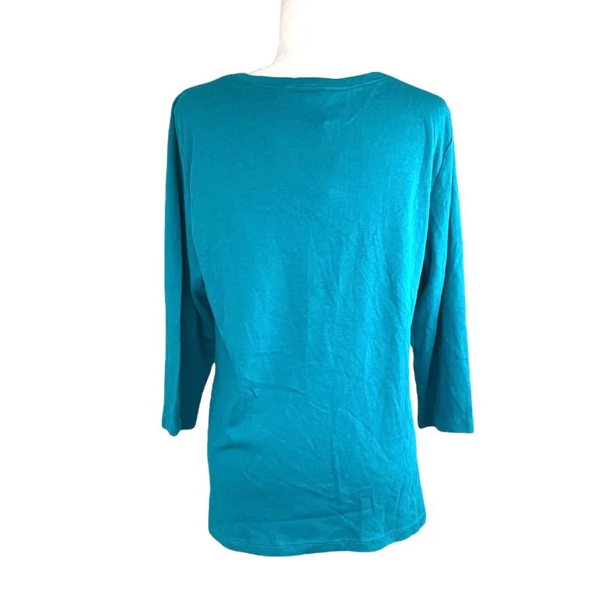 Women's Cotton Henley V-Neck Tops Sweaters