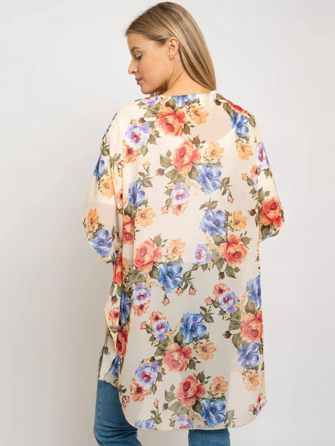 WOMEN'S FLORAL CARDIGAN