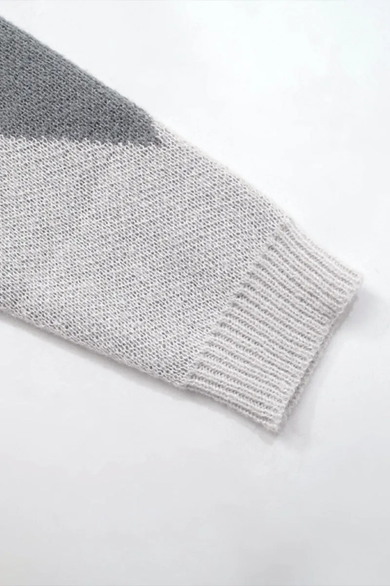 WS3123 Plaid Pullover Sweater Outerwear