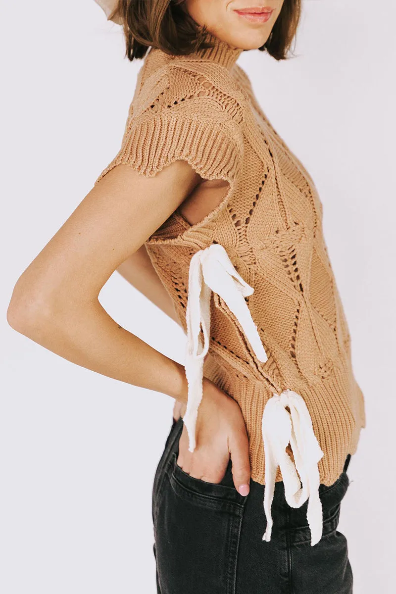 WT3078 Crochet Short Sleeve Shirt Outerwear