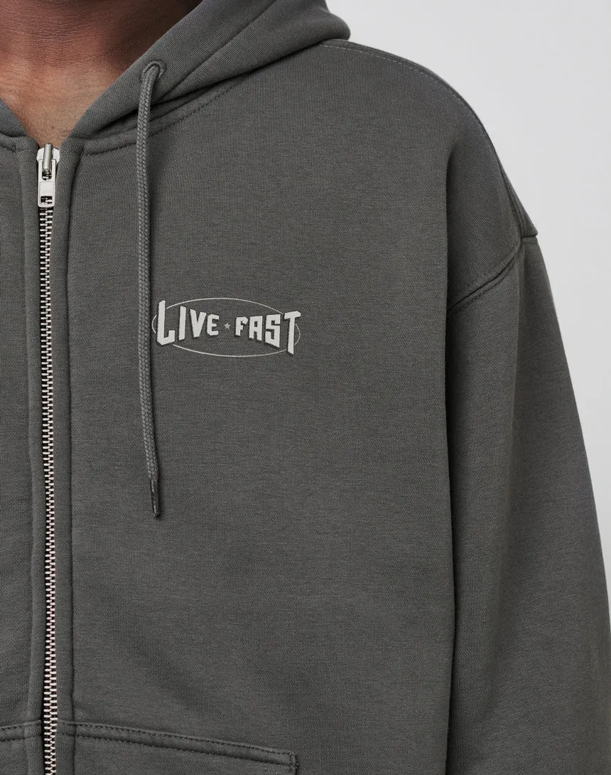 Y Cross Hooded Zip