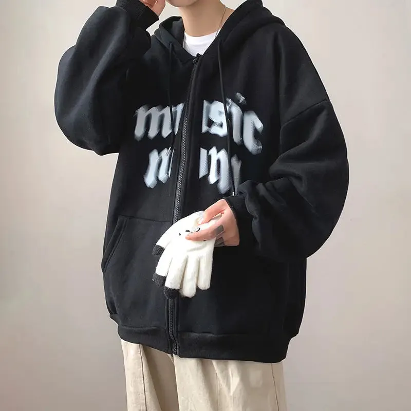 Y2K Rhinestone Cobweb Zip Up Oversized Sweatshirt 2022 Autumn Goth Hoodie Men Women Grunge Hooded Jacket Streetwear Y2K Clothing