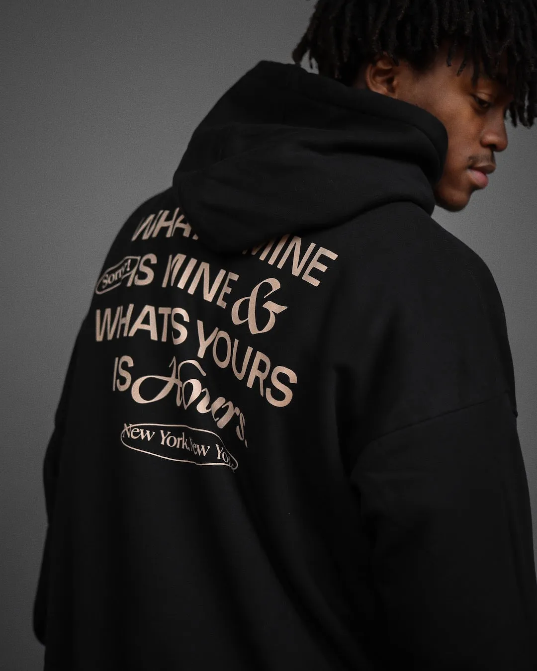 Yours is Hours Hoodie - Black