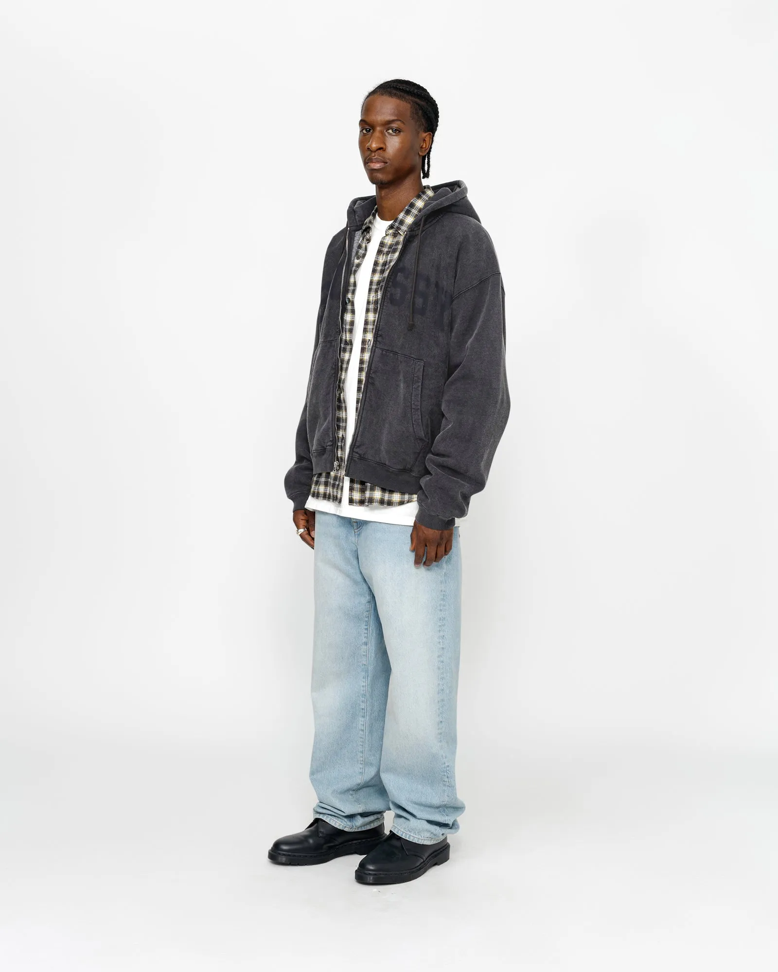 ZIP HOODIE FADED GRAPHIC